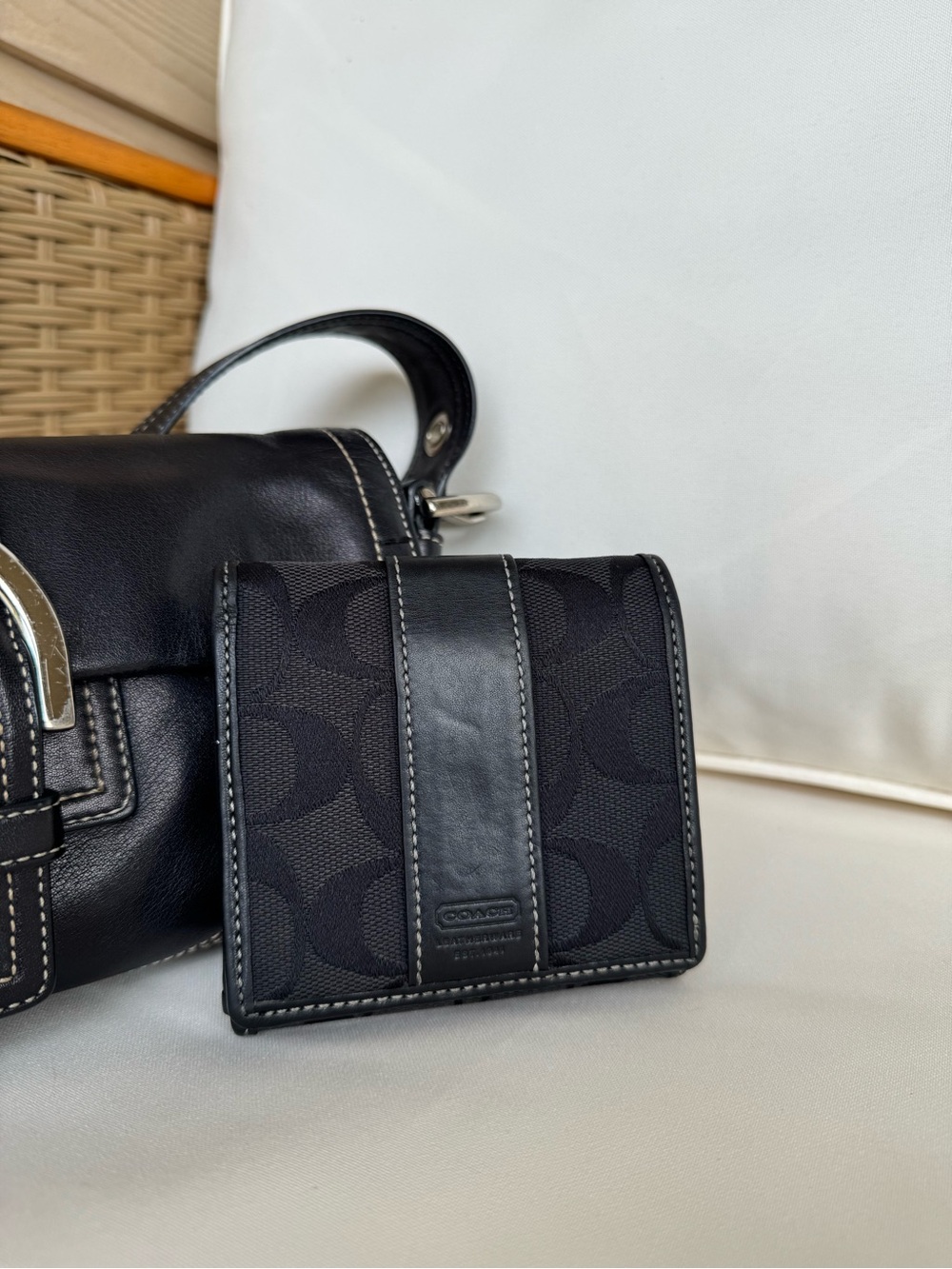 Black coach wallet